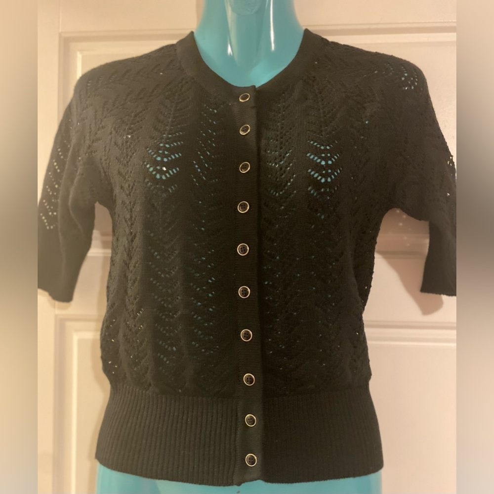 BNWT Suzy sheer 3 quarter sleeve Cardigan
